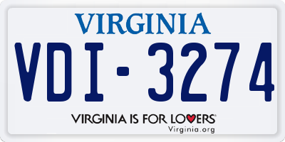 VA license plate VDI3274