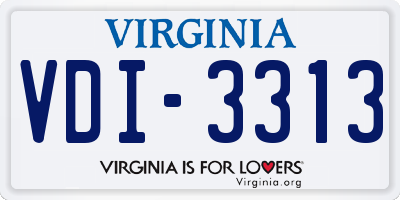 VA license plate VDI3313