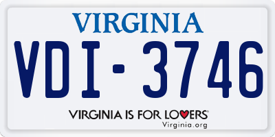 VA license plate VDI3746