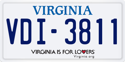 VA license plate VDI3811