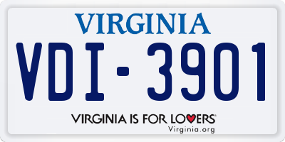 VA license plate VDI3901