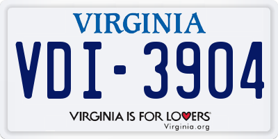 VA license plate VDI3904