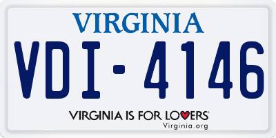 VA license plate VDI4146
