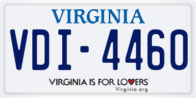 VA license plate VDI4460