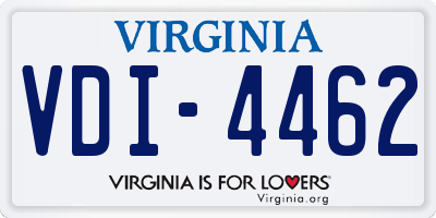 VA license plate VDI4462