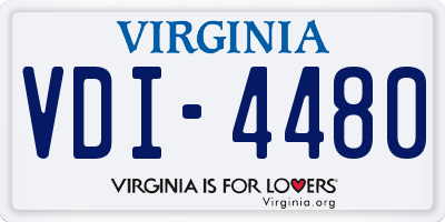 VA license plate VDI4480