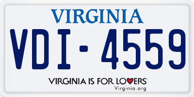 VA license plate VDI4559