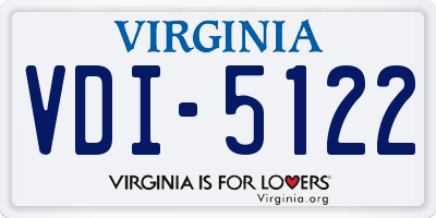 VA license plate VDI5122