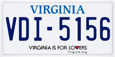 VA license plate VDI5156