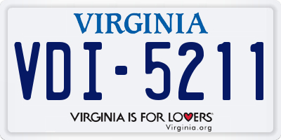 VA license plate VDI5211
