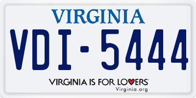 VA license plate VDI5444