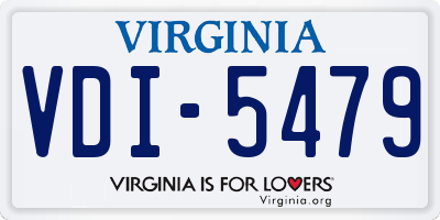 VA license plate VDI5479