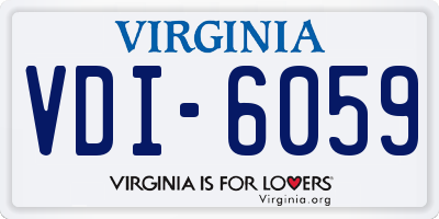 VA license plate VDI6059
