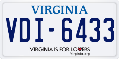 VA license plate VDI6433