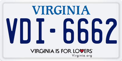 VA license plate VDI6662