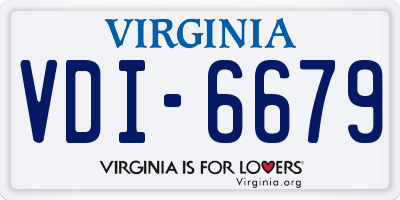 VA license plate VDI6679