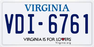 VA license plate VDI6761