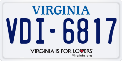 VA license plate VDI6817