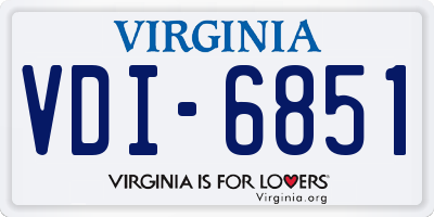 VA license plate VDI6851