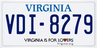 VA license plate VDI8279