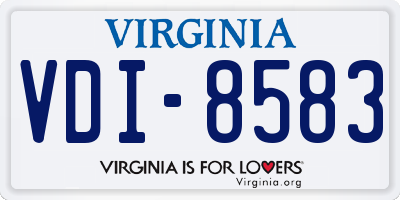 VA license plate VDI8583