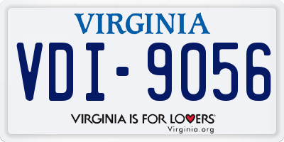 VA license plate VDI9056