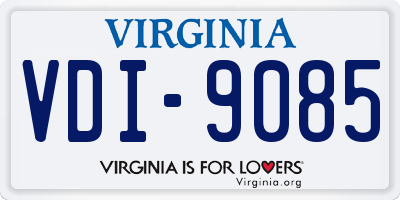 VA license plate VDI9085