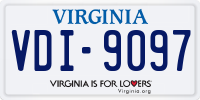 VA license plate VDI9097
