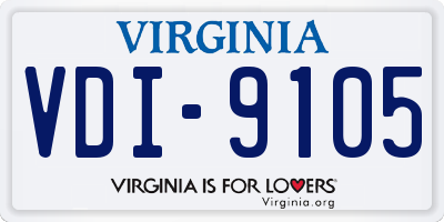 VA license plate VDI9105