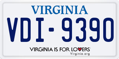 VA license plate VDI9390