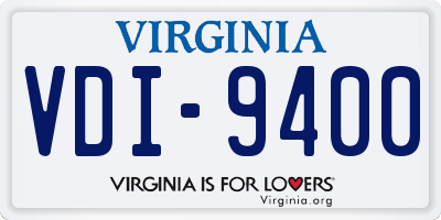 VA license plate VDI9400