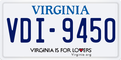 VA license plate VDI9450