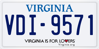 VA license plate VDI9571