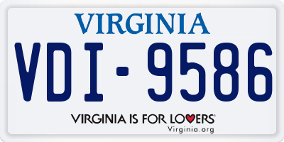 VA license plate VDI9586
