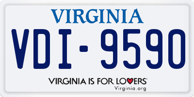 VA license plate VDI9590