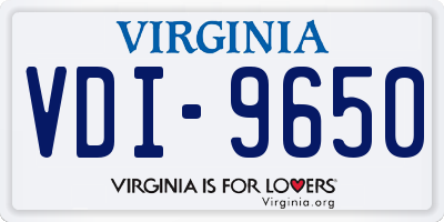 VA license plate VDI9650
