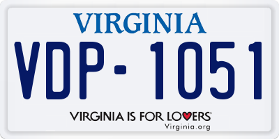 VA license plate VDP1051