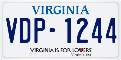 VA license plate VDP1244