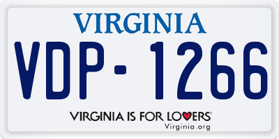 VA license plate VDP1266