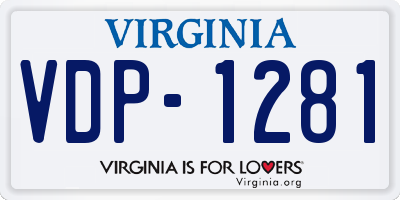 VA license plate VDP1281