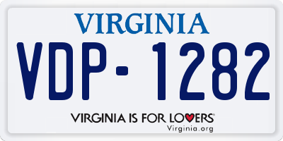 VA license plate VDP1282