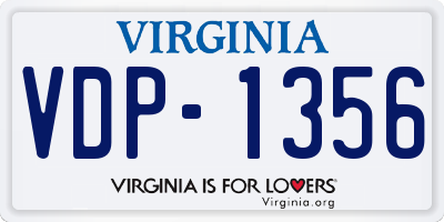 VA license plate VDP1356