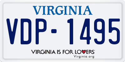 VA license plate VDP1495