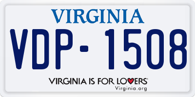 VA license plate VDP1508