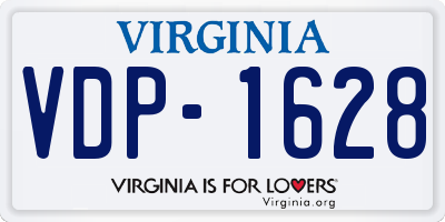 VA license plate VDP1628