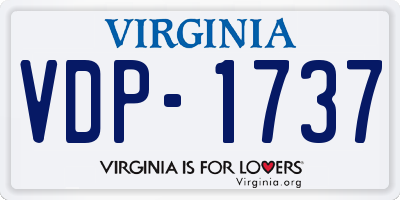 VA license plate VDP1737