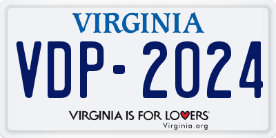 VA license plate VDP2024