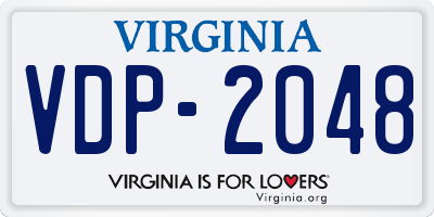VA license plate VDP2048