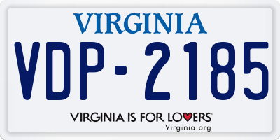 VA license plate VDP2185