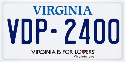 VA license plate VDP2400